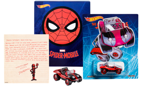 Illustration for article titled Spider-Man's Ridiculous Spider-Mobile Returns as Hot Wheels' Comic-Con Exclusive